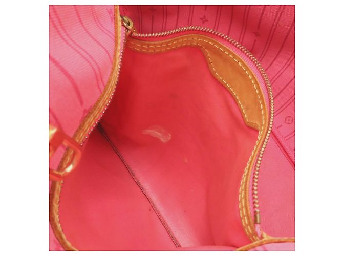 Sac Cabas Louis Vuitton Monogram Rose Neverfull MM - vue 9