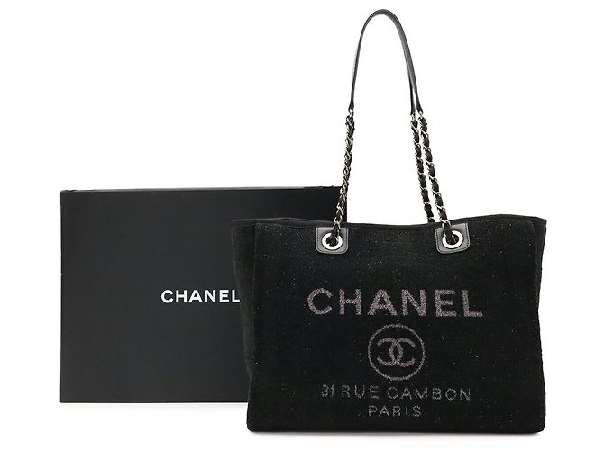 Borsa Tote Chanel Deauville Line Medium Tote MM - vista 8