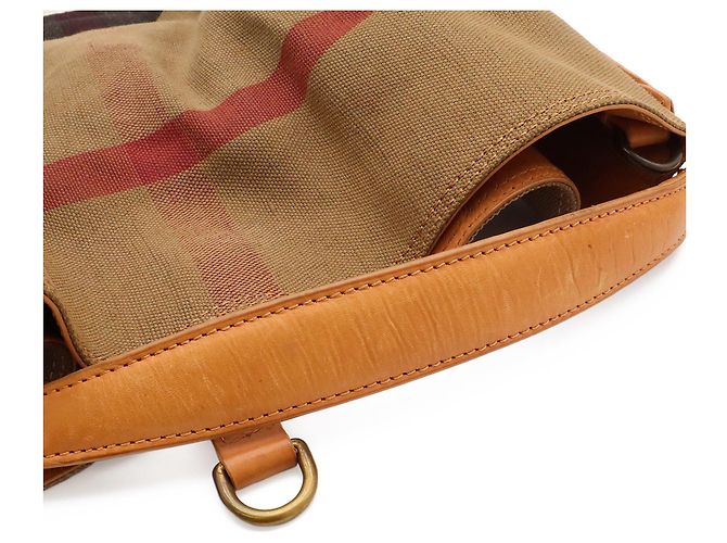 Saco de Ombro Burberry Ashby Medium Hobo Nova Check - vista 5