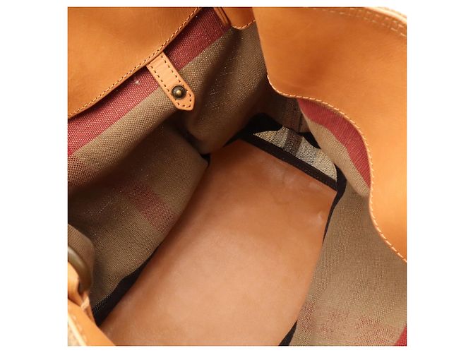 Saco de Ombro Burberry Ashby Medium Hobo Nova Check - vista 8