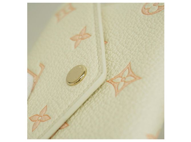 Portafoglio Louis Vuitton Tri-fold in Peach - vista 7