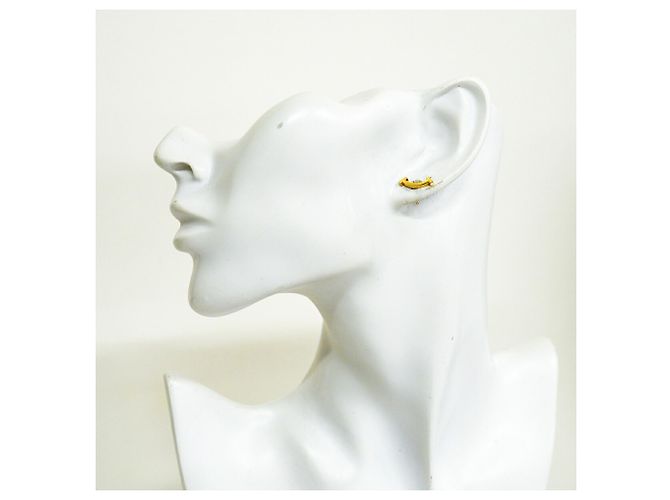 Autre Marque Tiffany & Co. T Smile Mini Ohrringe in 18K Gelbgold - Ansicht 6