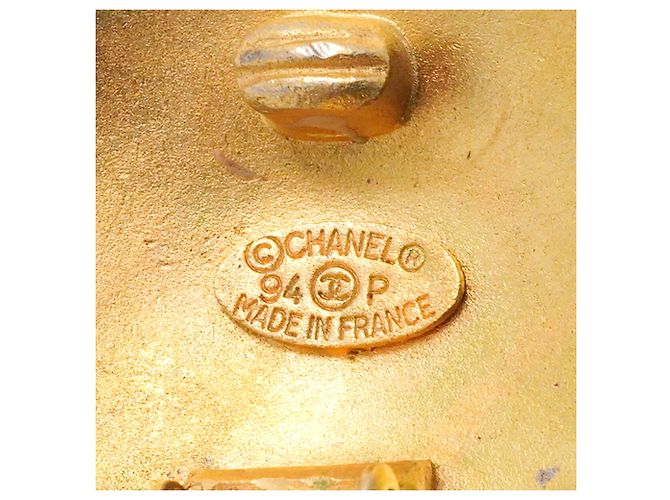Chanel vergoldete Clip-Ohrringe - Ansicht 4