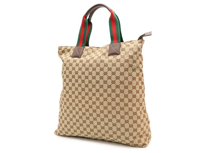 Borsa Tote GUCCI GG Nylon Sherry Line - vista 3