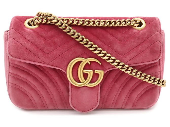 Gucci GG Marmont Schultertasche mit Kette - Ansicht 2