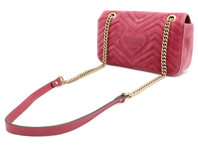 Gucci GG Marmont Schultertasche mit Kette - Ansicht 3
