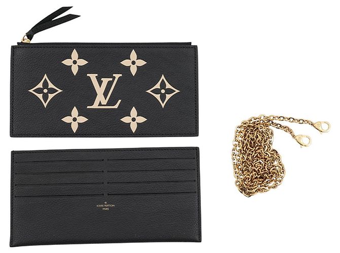 Portafoglio con catena Louis Vuitton - Bicolor Monogram Empreinte - vista 15
