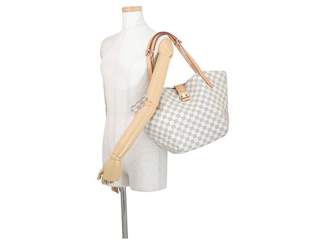 Borsa a tracolla Louis Vuitton Damier Azur Salina PM - vista 4