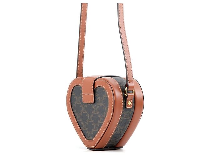 Céline Borsa a tracolla in pelle Celine Triomphe Heart - vista 2