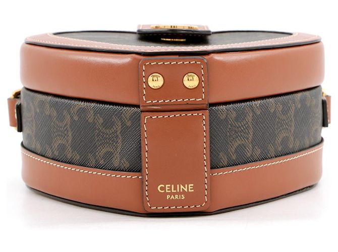 Céline Borsa a tracolla in pelle Celine Triomphe Heart - vista 3