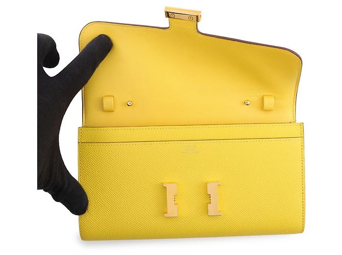 Hermès Hermes Constance To Go Long Jaune Naple Epsom Geldbörse - Ansicht 4