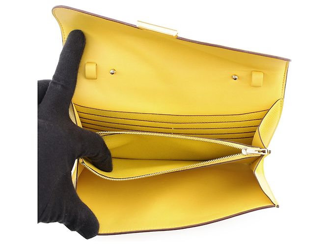 Hermès Hermes Constance To Go Long Jaune Naple Epsom Geldbörse - Ansicht 5