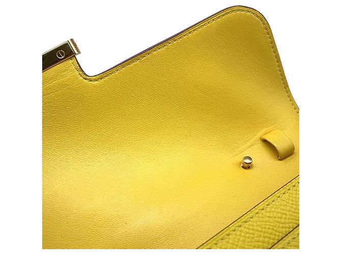 Hermès Hermes Constance To Go Long Jaune Naple Epsom Geldbörse - Ansicht 7