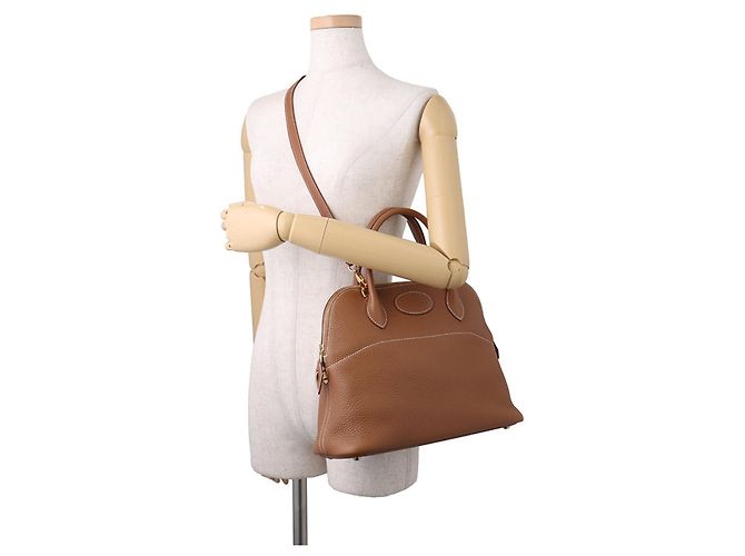 Hermès Hermes Bolide 31 Handtasche in Gold - Ansicht 5