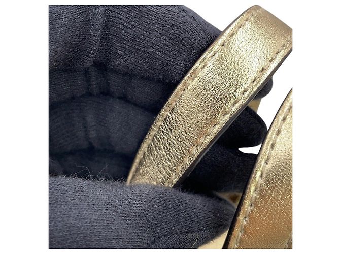 Mini sac à main cabas Jimmy Choo avec strass dorés - vue 11