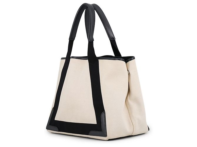 Everyday Borsa Tote Balenciaga Nera e Avorio - vista 2