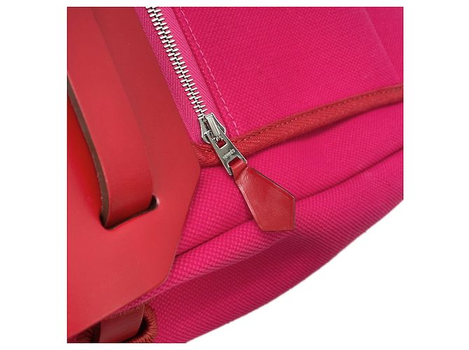 Hermès Borsa Hermes Herbag Zip PM in Rouge Piment - vista 11