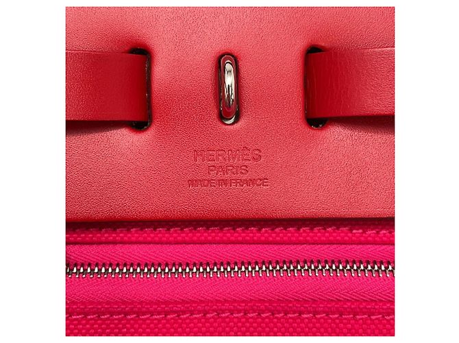 Hermès Borsa Hermes Herbag Zip PM in Rouge Piment - vista 16