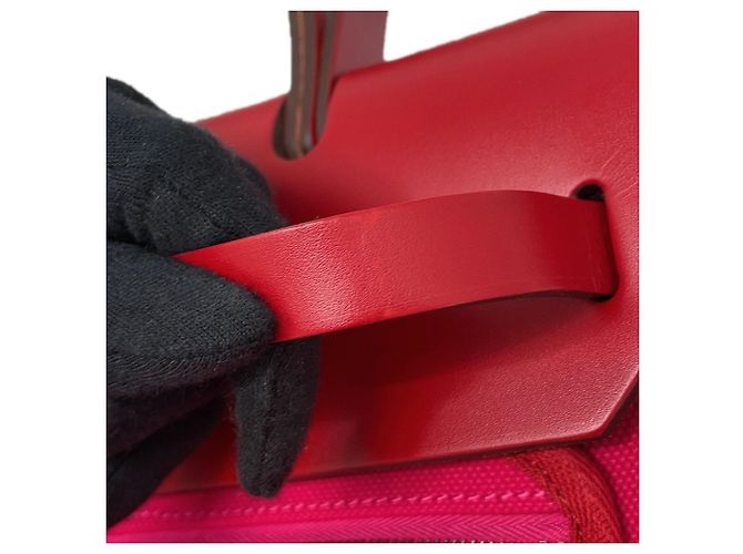 Hermès Borsa Hermes Herbag Zip PM in Rouge Piment - vista 8