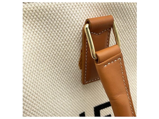Céline Celine Horizontal Cabas Canvas Tote Bag - view 12