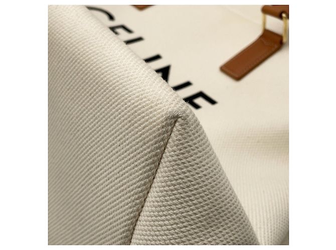 Céline Celine Horizontal Cabas Canvas Tote Bag - view 7