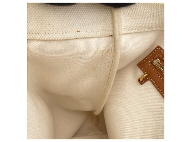 Céline Celine Horizontal Cabas Canvas Tote Bag - view 9