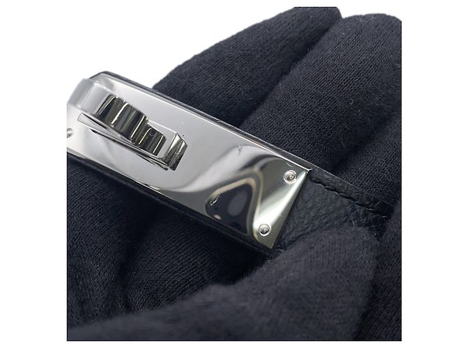 Hermès Cinto Hermes Kelly 18 em couro Epsom preto - vista 7