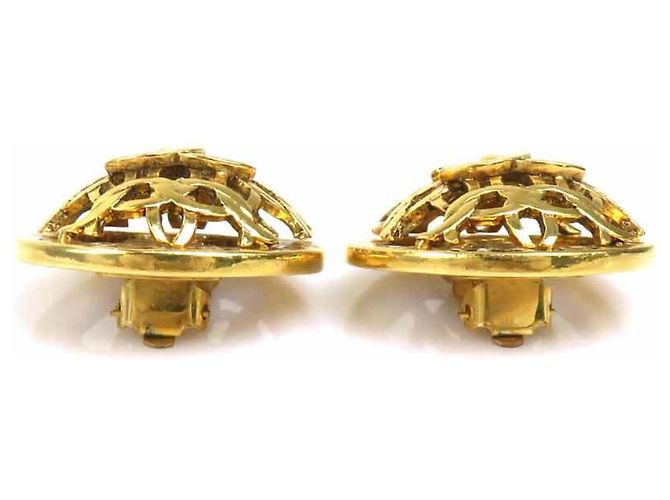 Brincos de pressão Chanel Gold - vista 4