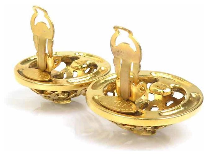Brincos de pressão Chanel Gold - vista 5