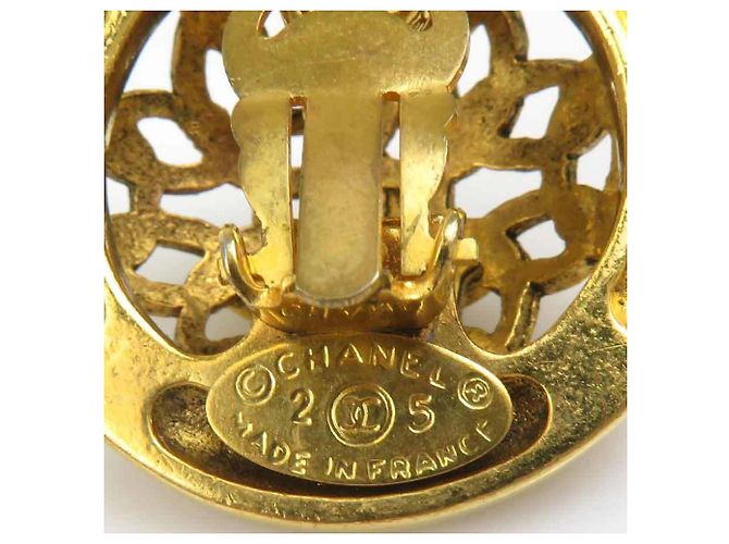 Brincos de pressão Chanel Gold - vista 9