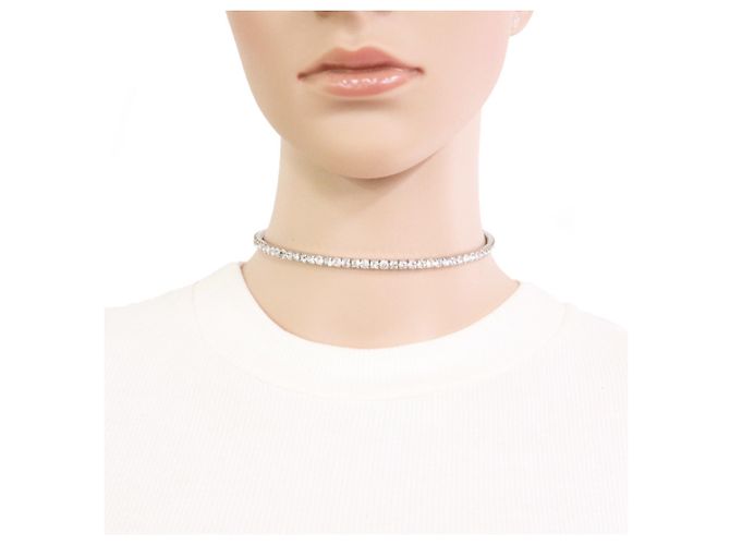 Colar Choker Miu Miu Prateado - vista 8