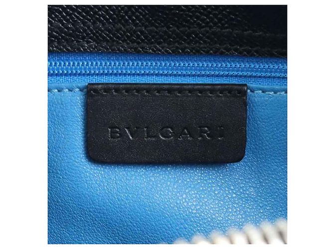 Bulgari Bvlgari Handtasche aus schwarzem Leder - Ansicht 16