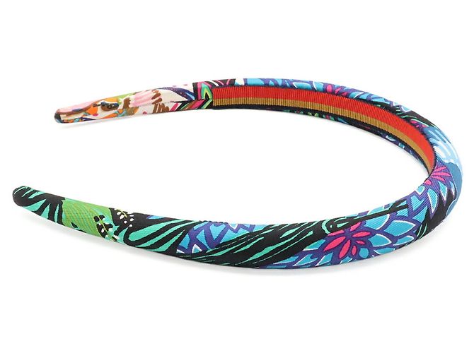 Hermès Diadema de seda Hermes Wild Singapore - vista 4