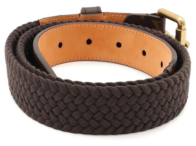 Cintura Louis Vuitton Monogram Standard in Brown - vista 3
