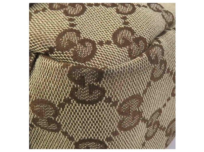 Bolsa de Ombro Gucci em Lona GG e Couro - vista 6