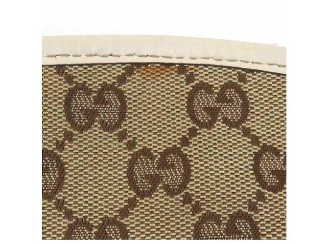 Bolsa de Ombro Gucci em Lona GG e Couro - vista 7