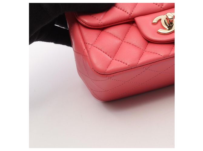 Bolso de hombro Chanel Mini Matelassé Rosa - vista 6