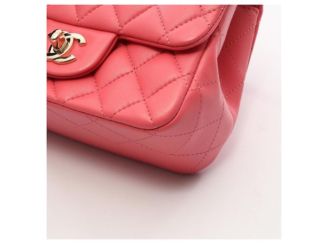 Bolso de hombro Chanel Mini Matelassé Rosa - vista 7