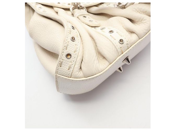 Saco Tote Christian Dior em couro branco - vista 7