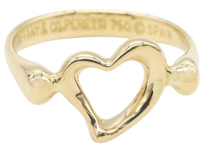 Autre Marque Anello Tiffany & Co. Elsa Peretti Open Heart in oro giallo 18K - vista 2