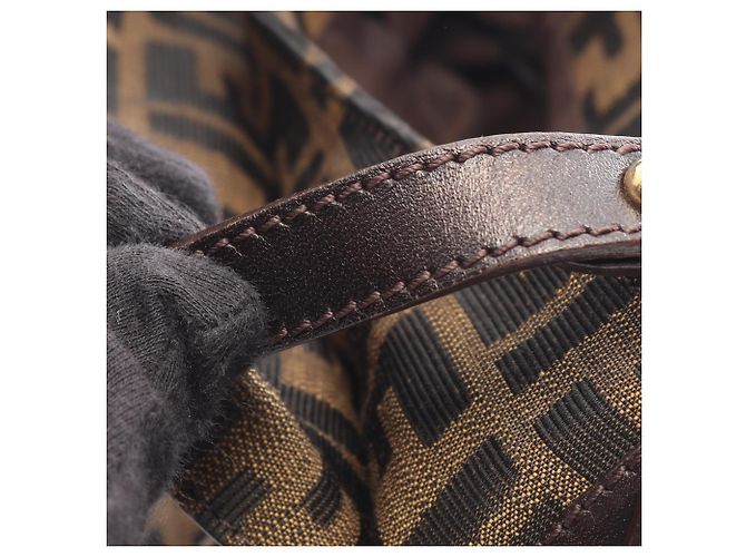 Bolsa de Ombro Fendi Zucca - vista 10