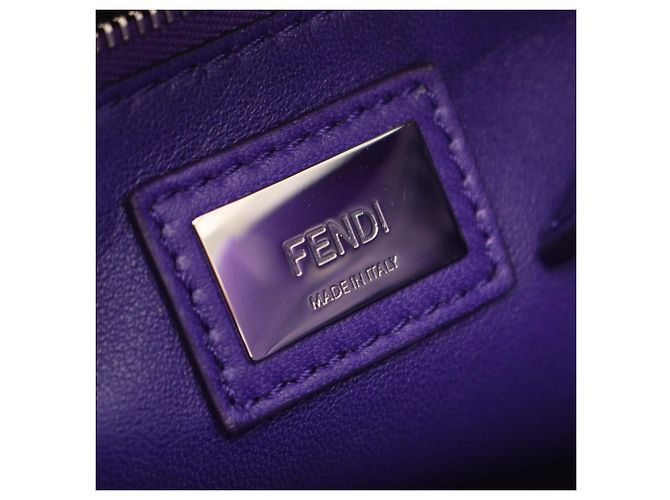 Bolsa Fendi Mini Peekaboo 2-Way em couro roxo - vista 4