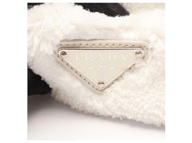 Prada Terry Lettering Logo Tote Bag - view 5