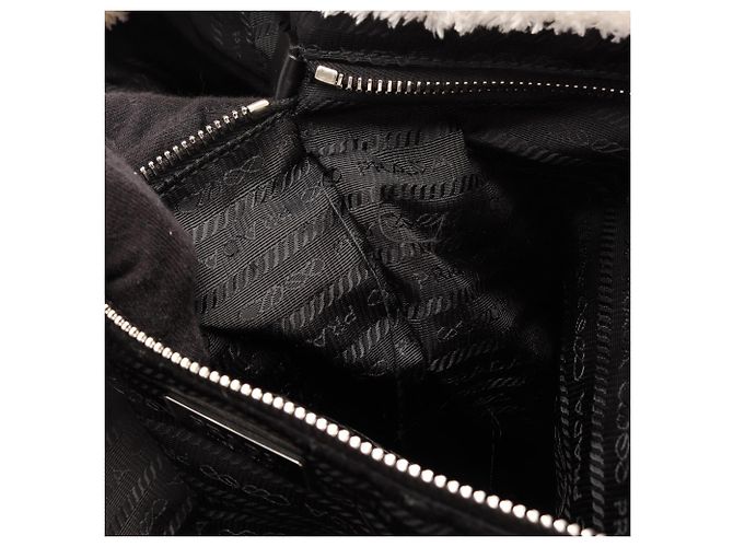 Prada Terry Lettering Logo Tote Bag - view 6