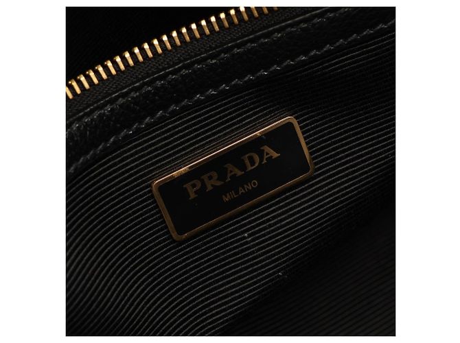 Bolso de mano 2-Way de piel negra Prada - vista 4
