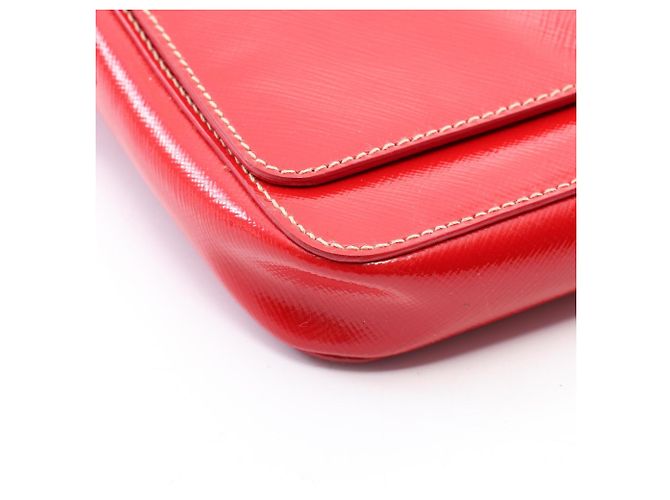 Bolsa de Ombro Prada Saffiano Vernic - vista 11