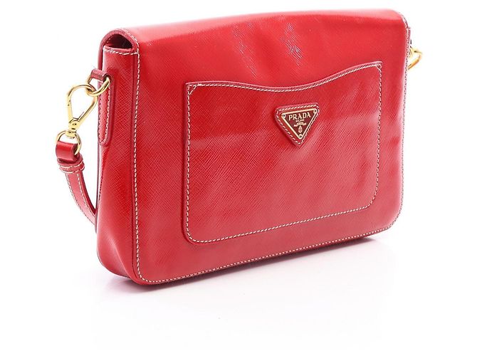 Bolsa de Ombro Prada Saffiano Vernic - vista 2