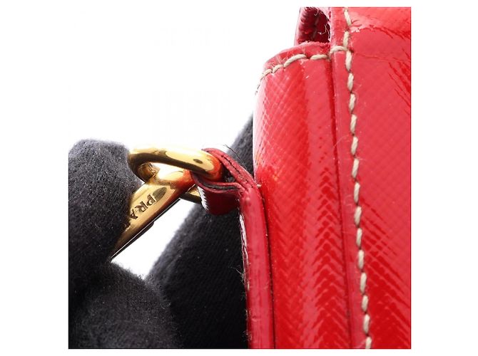 Bolsa de Ombro Prada Saffiano Vernic - vista 6