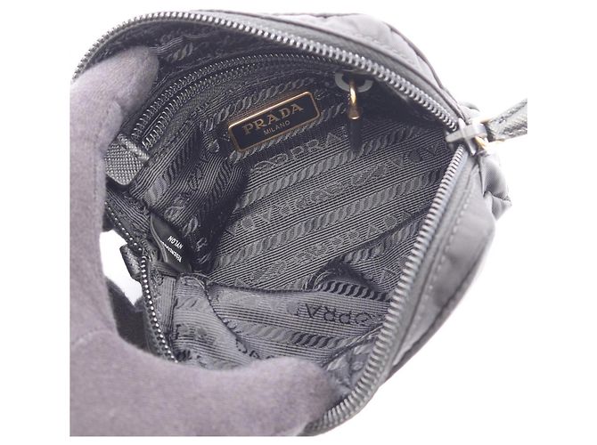 Saffiano Prada Handtasche/Etui Schwarz - Ansicht 3