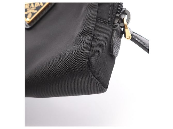 Saffiano Prada Handtasche/Etui Schwarz - Ansicht 6